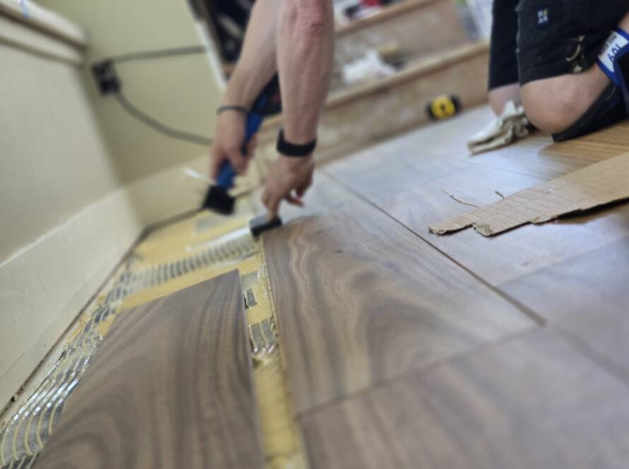 Installing Hardwood floor in Bellevue